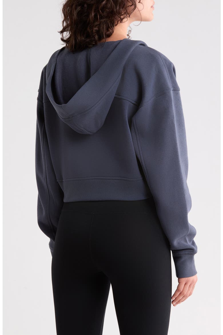 Hooded Fleece Shrug, Alternate, color, NAVY ARMADA