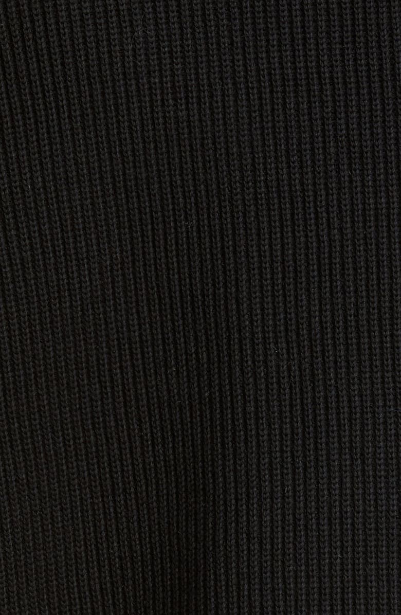 Moncler Quilted Down & Knit Cardigan, Alternate, color, 