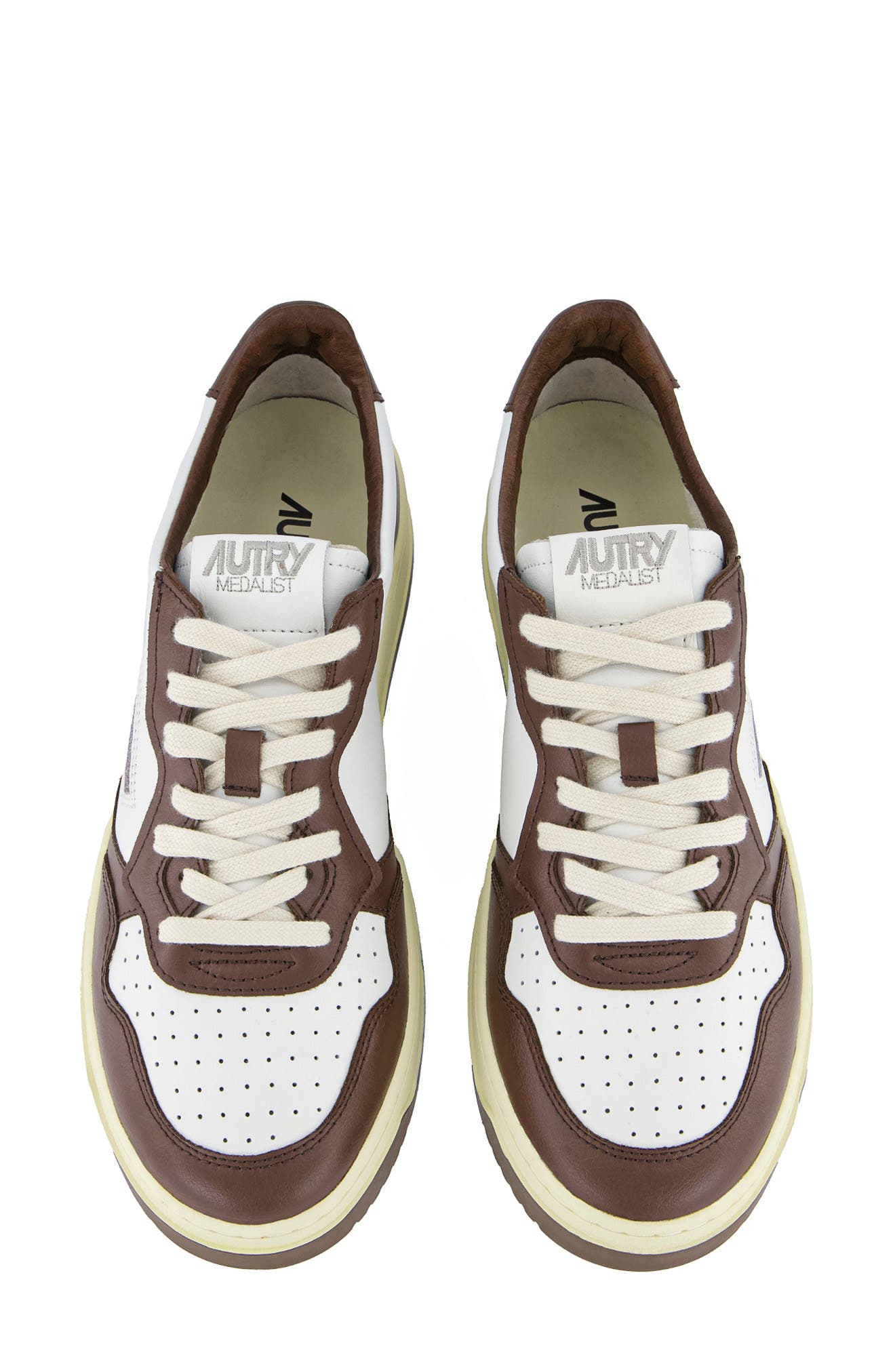 AUTRY Medalist Low Top Sneaker, Alternate, color, Leat/Leat Wht/Chestnut