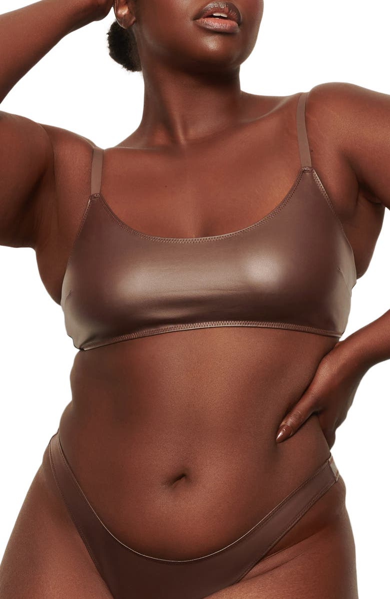 SKIMS Wet Jersey Scoop Bralette, Main, color, 