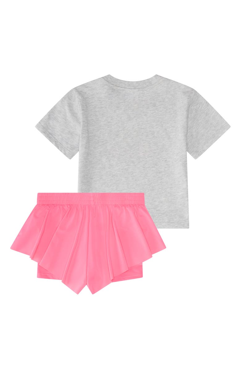 adidas Graphic T-Shirt & Shorts Set, Alternate, color, Light Grey Heather