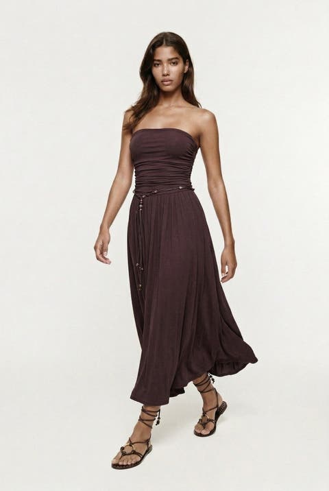 Aluna Strapless Maxi Dress