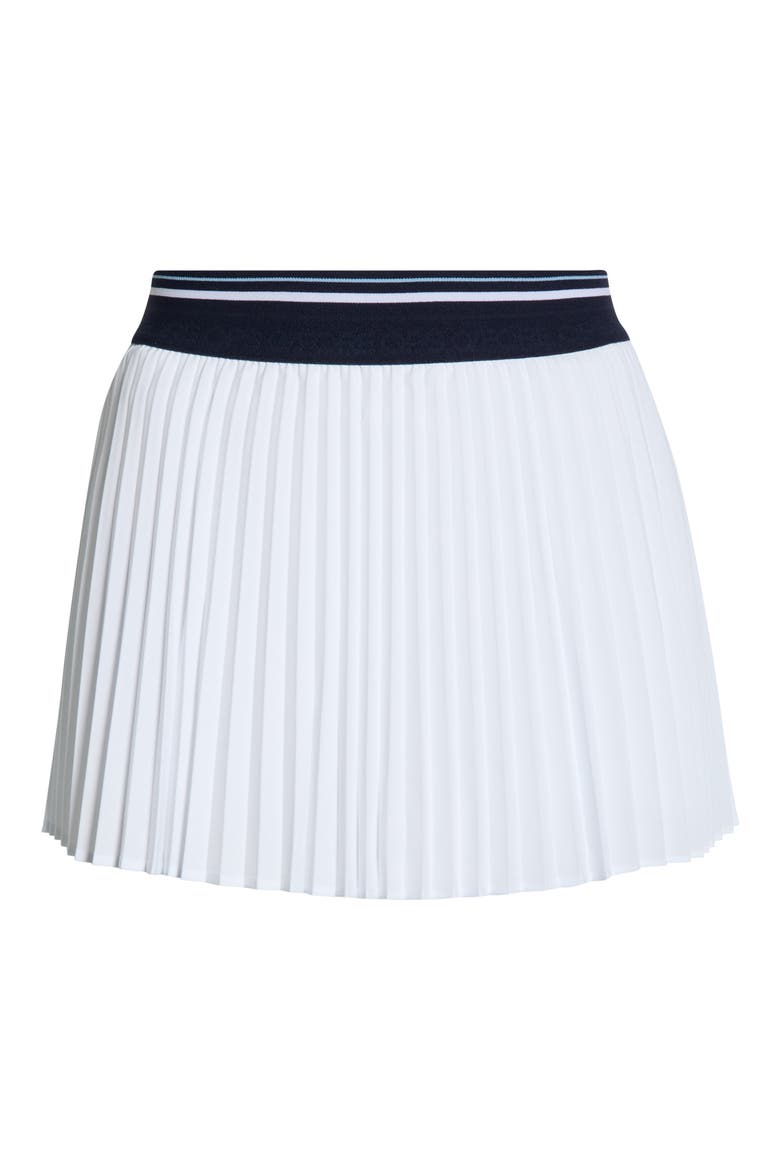 Micropleat High Rise Stretch Woven Golf Skort, Alternate, color, SNOW