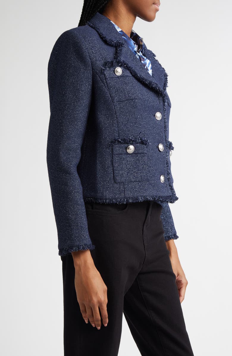 L'AGENCE Sylvia Metallic Blazer, Alternate, color,