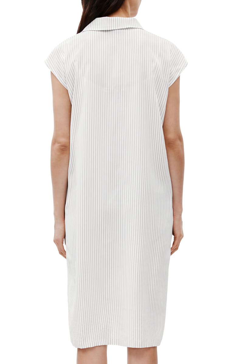 Eileen Fisher Stripe Silk Shirtdress, Alternate, color, 
