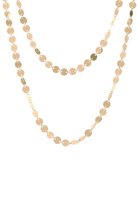 Disc Layered Chain Necklace