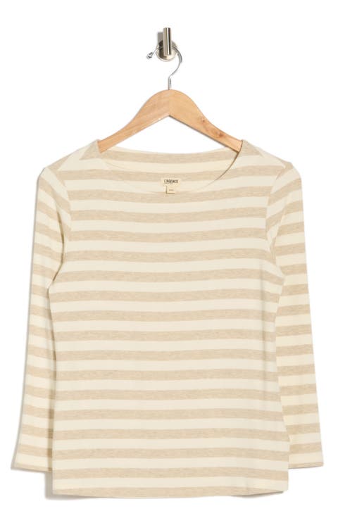 Lucille Stripe Boat Neck Top