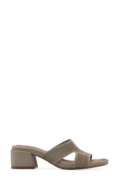 Cliffs By White Mountain Milled Sandal In Gold Fabric