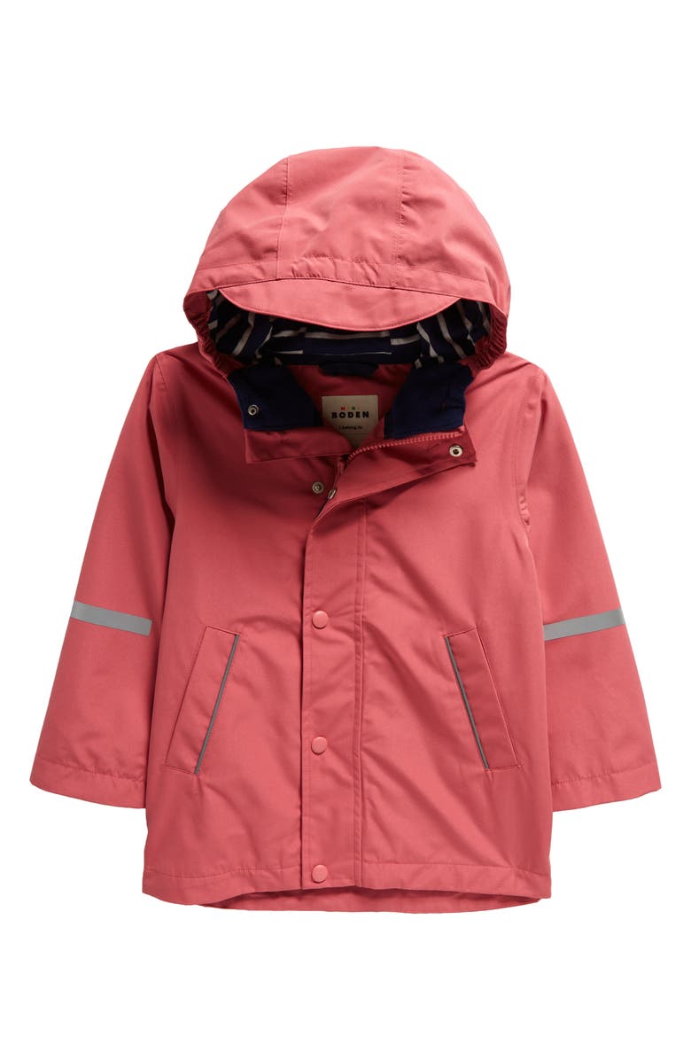 Mini Boden Kids' Waterproof Fisherman's Hooded Jacket, Main, color, 