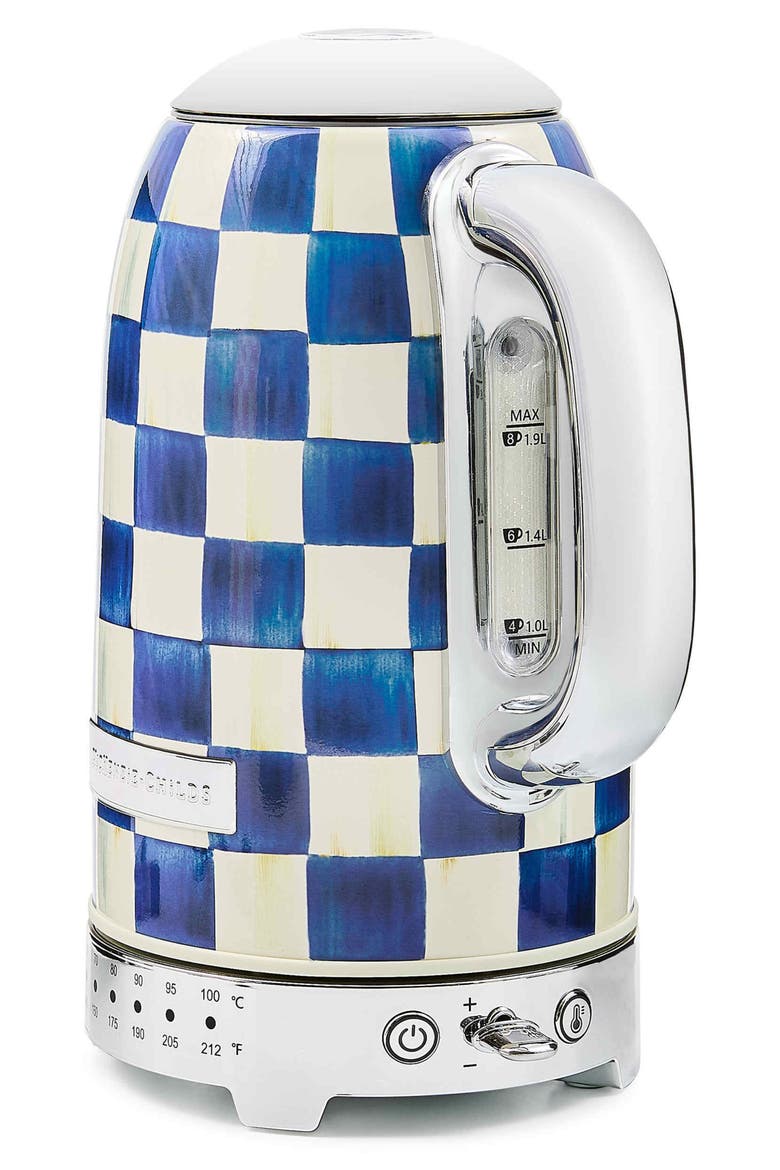 Royal Check Electric Kettle, Alternate, color, ROYAL