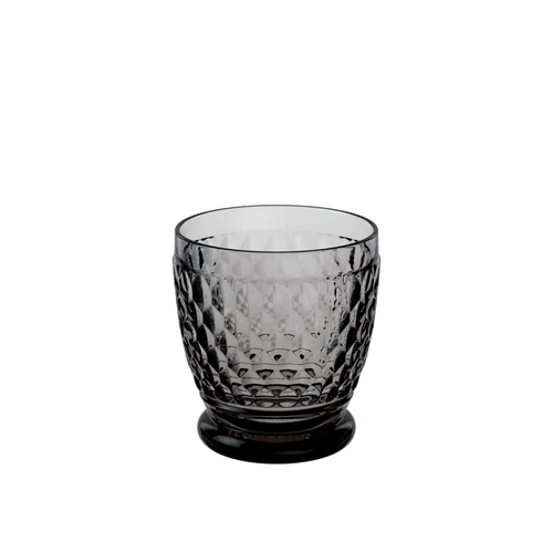 Villeroy & Boch Boston Coloured Double Old Fashioned-smoke  Set Of 4 In Grey