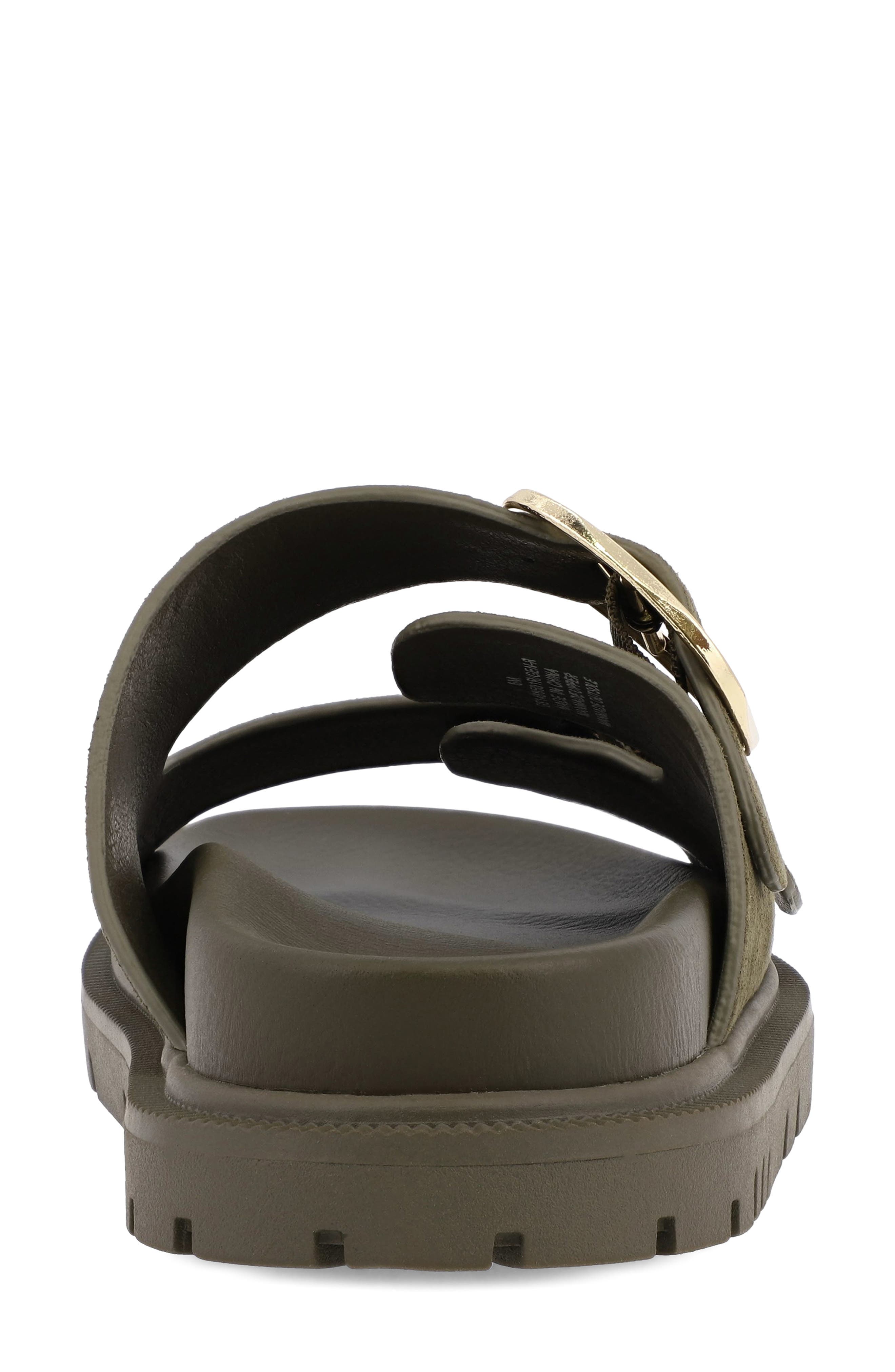 Alttar Slide Sandal, Alternate, color, KHAKI