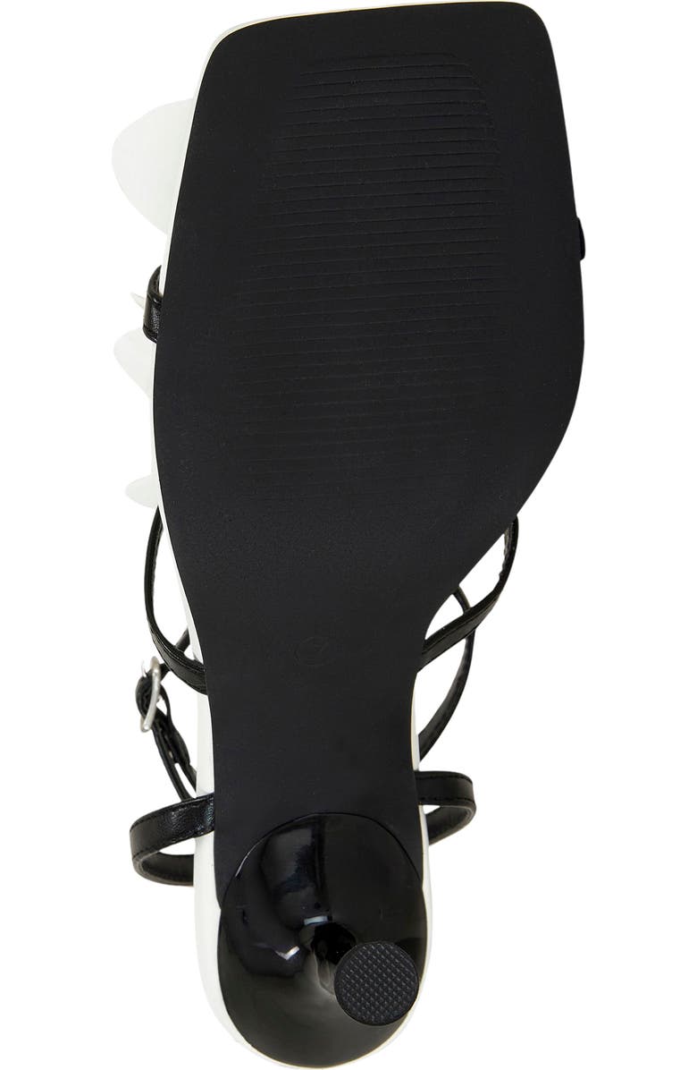 AZALEA WANG Merci Ankle Strap Sandal, Alternate, color, Whiteblack