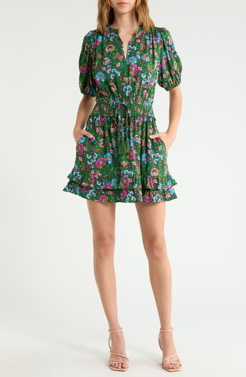 Jurie Smocked Waist Minidress