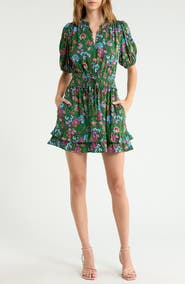 SUGARLIPS Jurie Smocked Waist Minidress