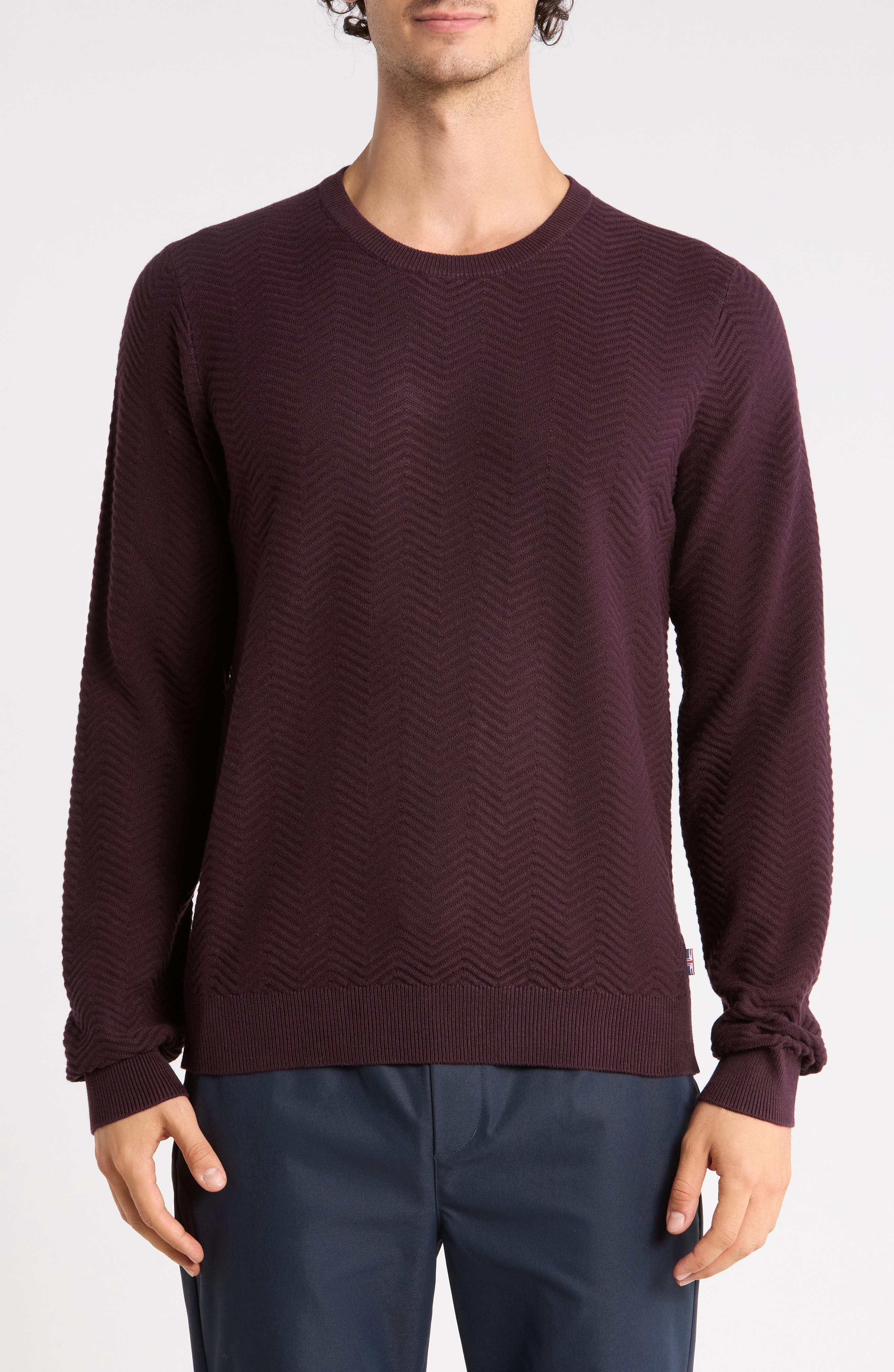 Herringbone Crewneck Sweater