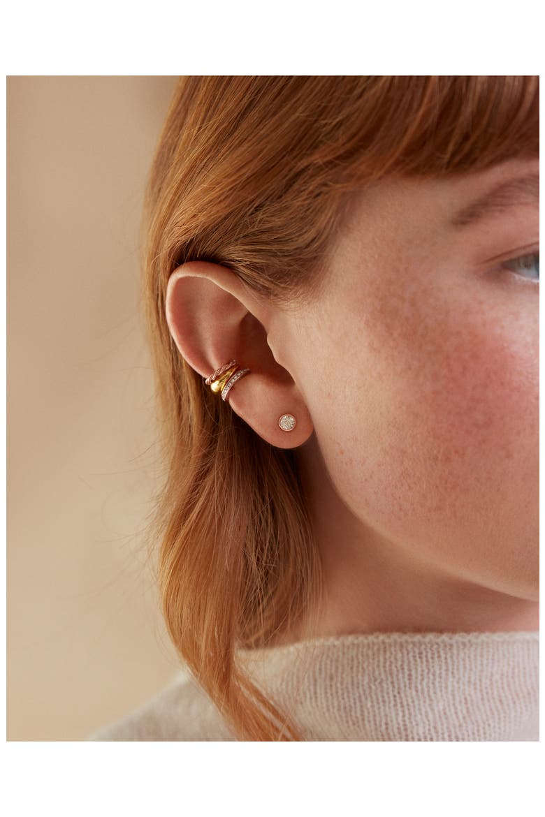 Essential Diamond Stud Earrings, Alternate, color, GOLD