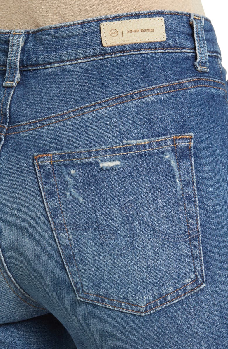 AG Saige High Waist Straight Leg Jeans, Alternate, color, 