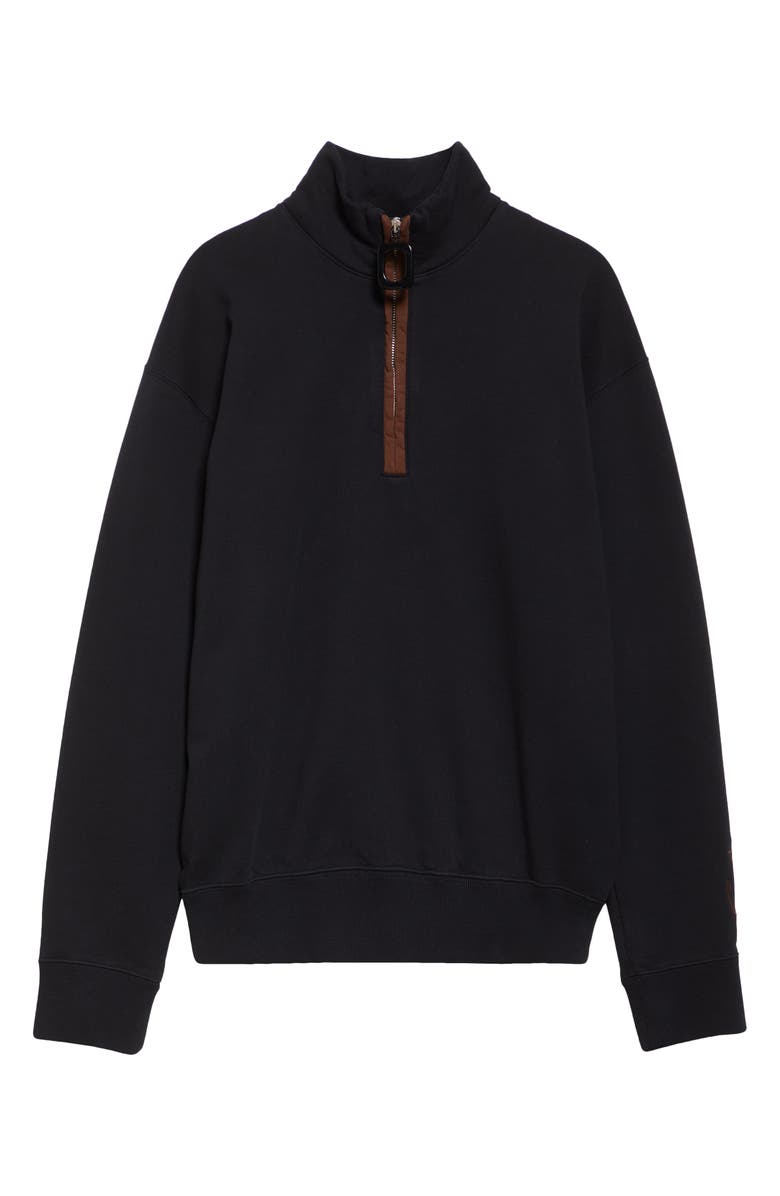 JW Anderson Half Zip Jersey Sweatshirt, Alternate, color, 