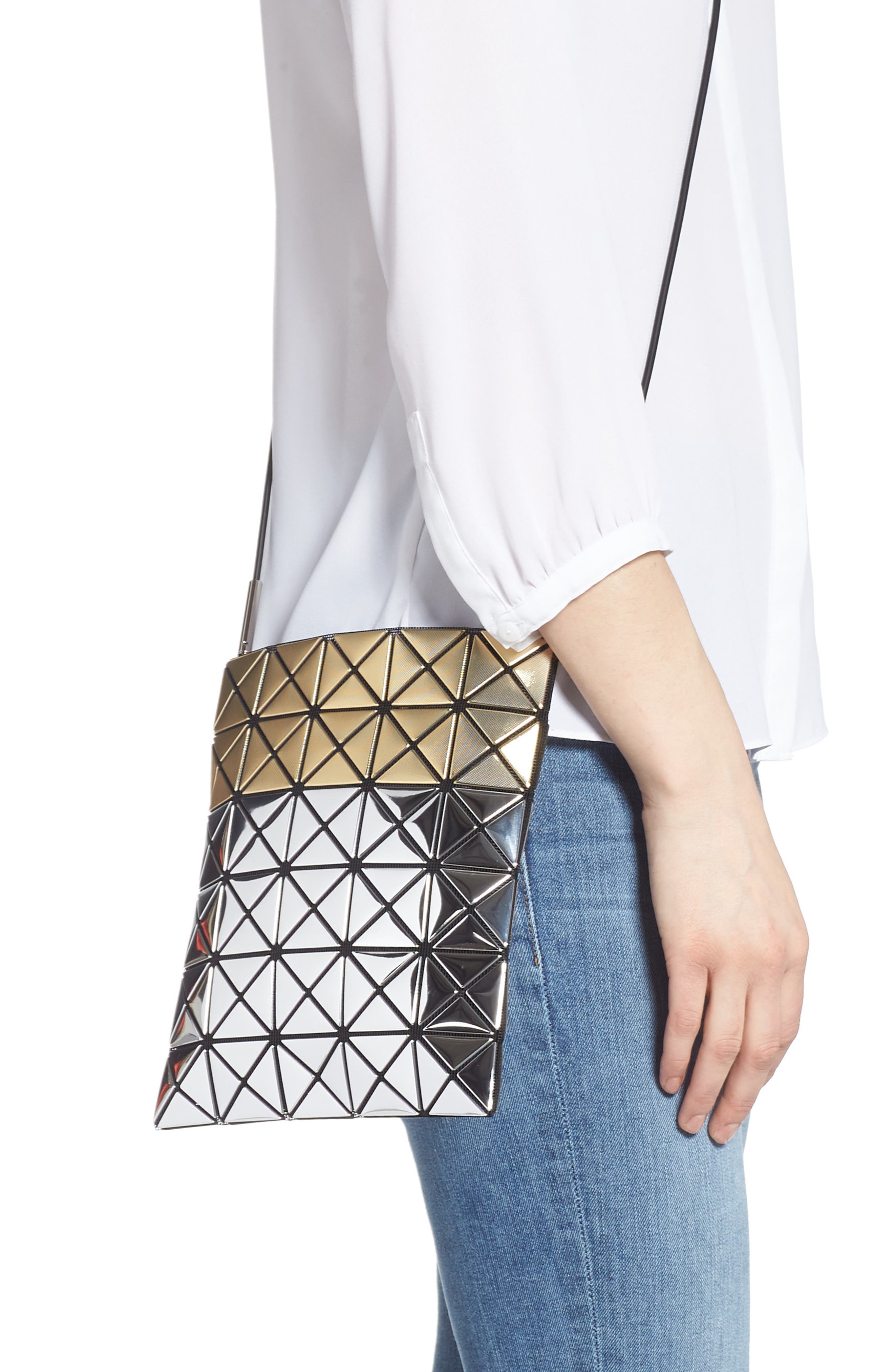 Bao Bao Issey Miyake Platinum Stardust Crossbody Bag, Alternate, color, 
