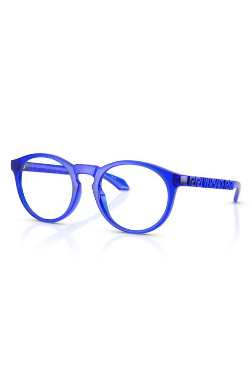 Versace 51mm Phantos Optical Glasses In Transparent Blue