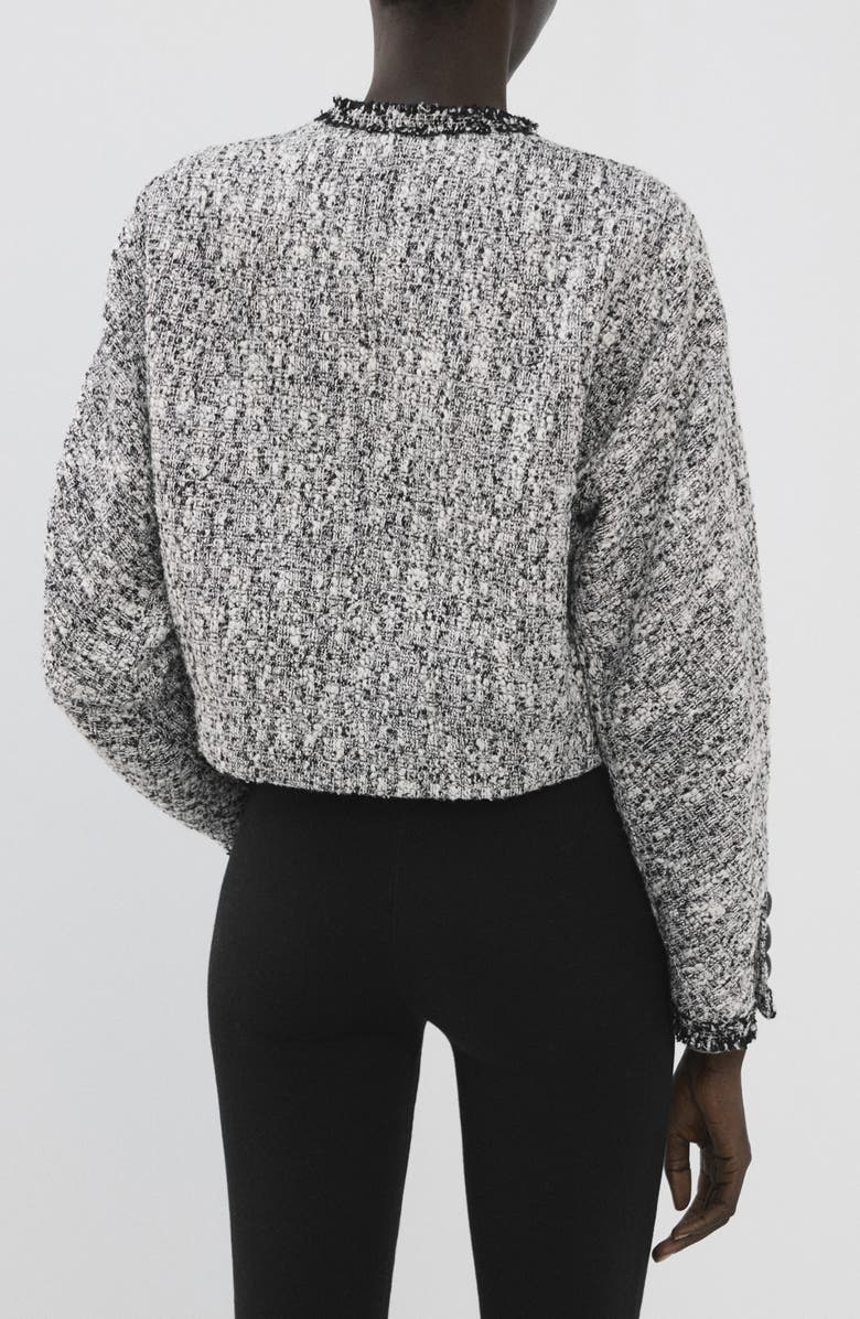 MANGO Tweed Jacket, Alternate, color,