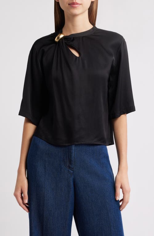 Sessun Sessùn Layla Ring Detail Top In Black