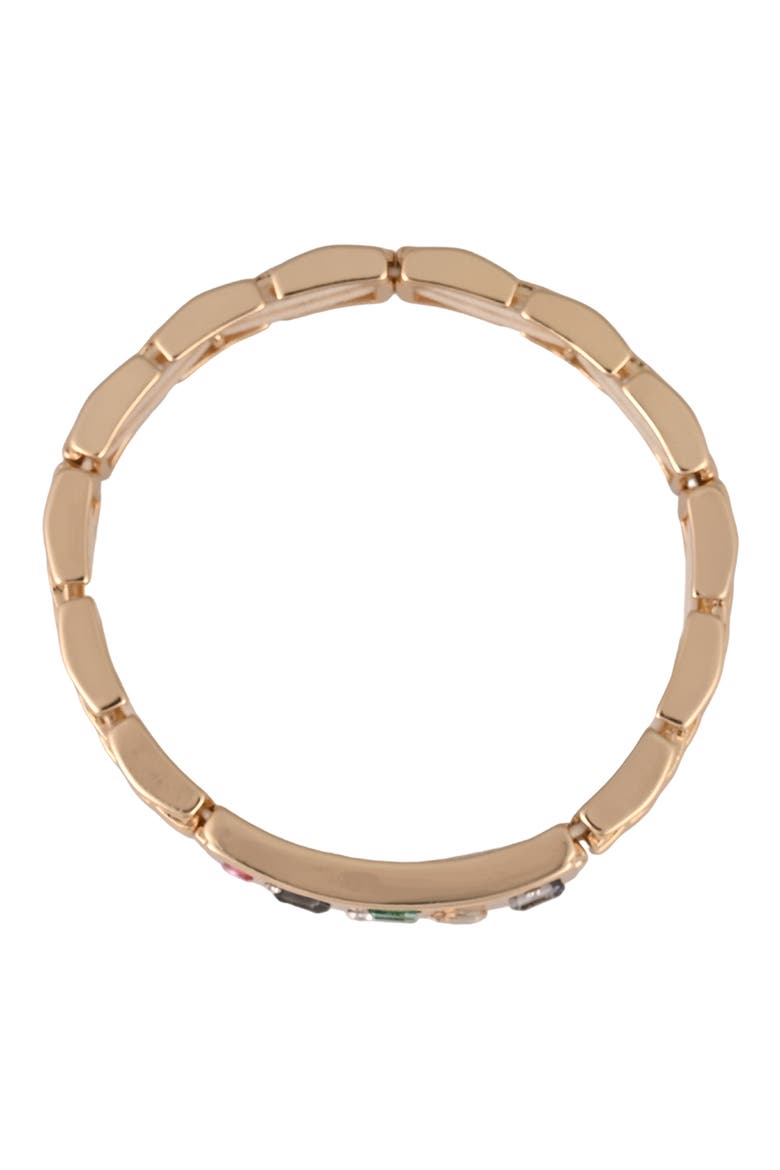 Glass Stretch Bangle Bracelet, Main, color, MULTI-GOLD