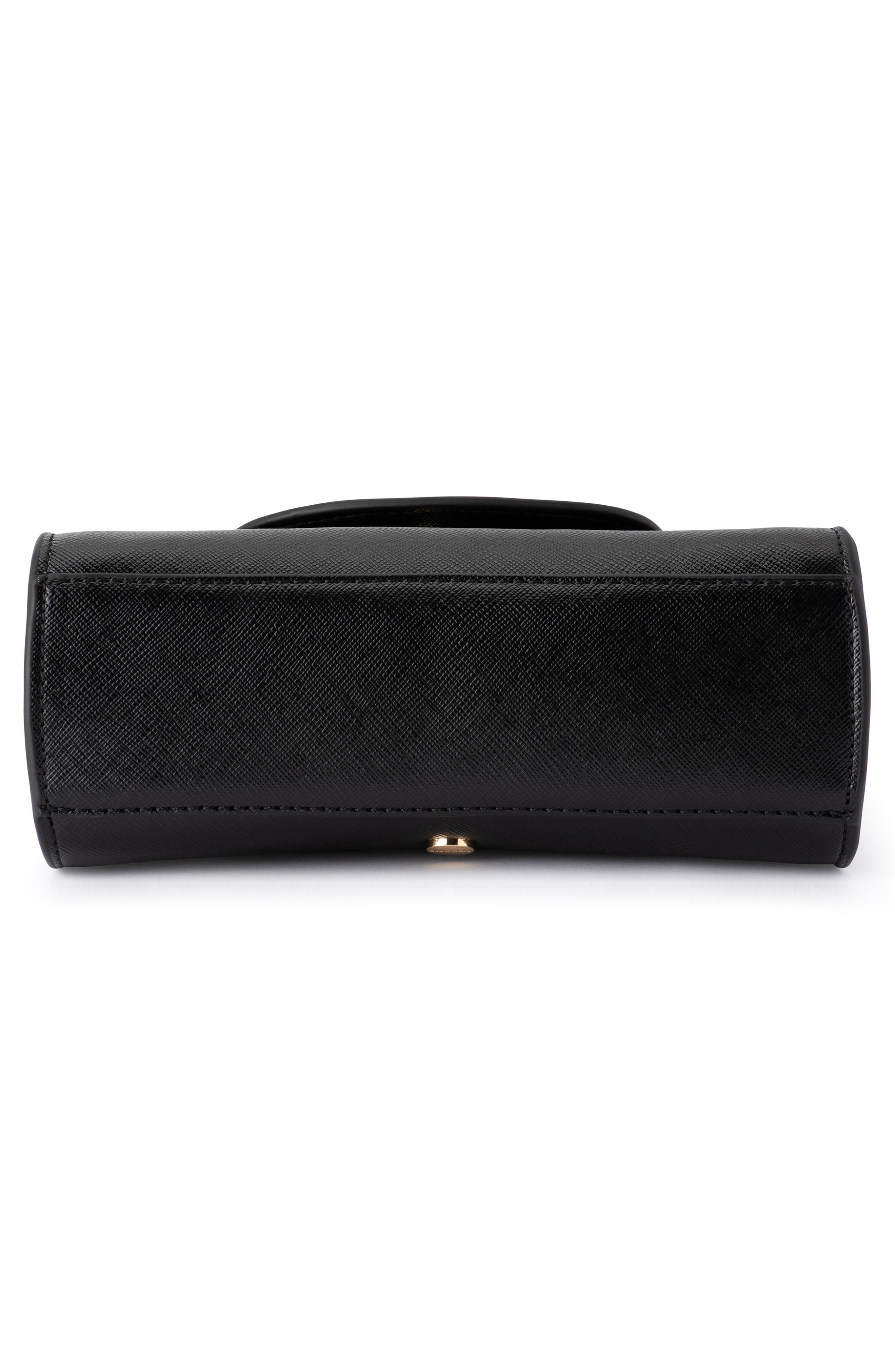 Olga Berg Ivy Curved Top Handle Bag, Alternate, color, 