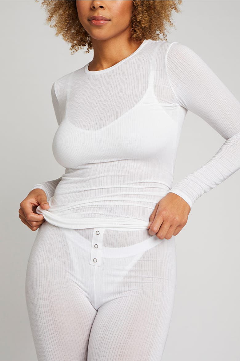 Whipped Long Sleeve, Alternate, color, White