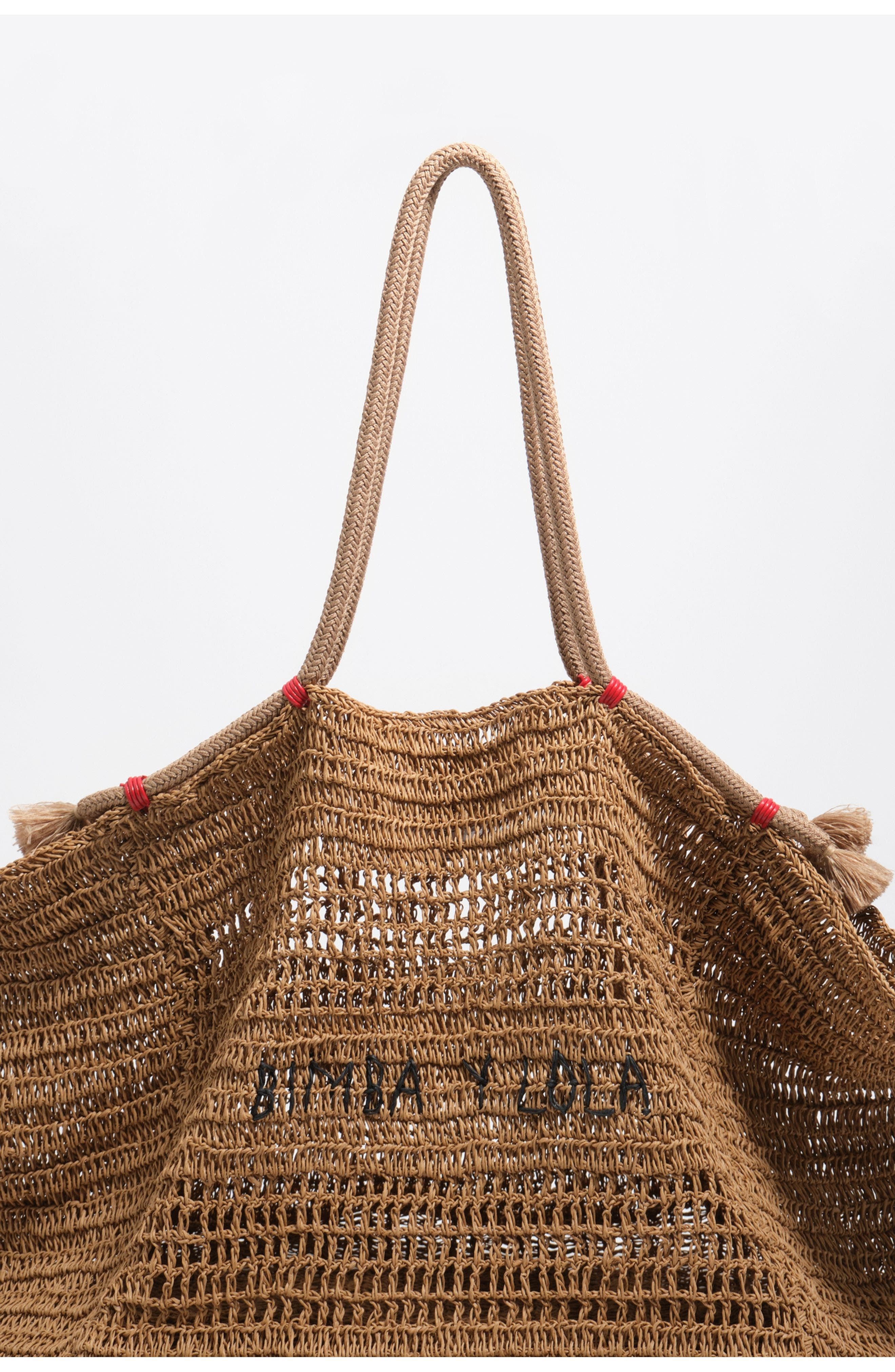 Large Paper Shoulder Bag, Alternate, color, DARK NATURAL