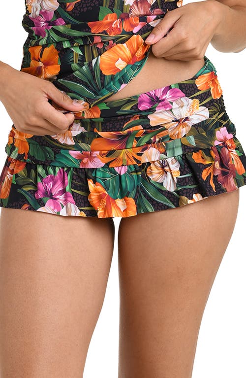 La Blanca Tropical Hideaway Ruffle Skirted Bikini Bottoms In Multi