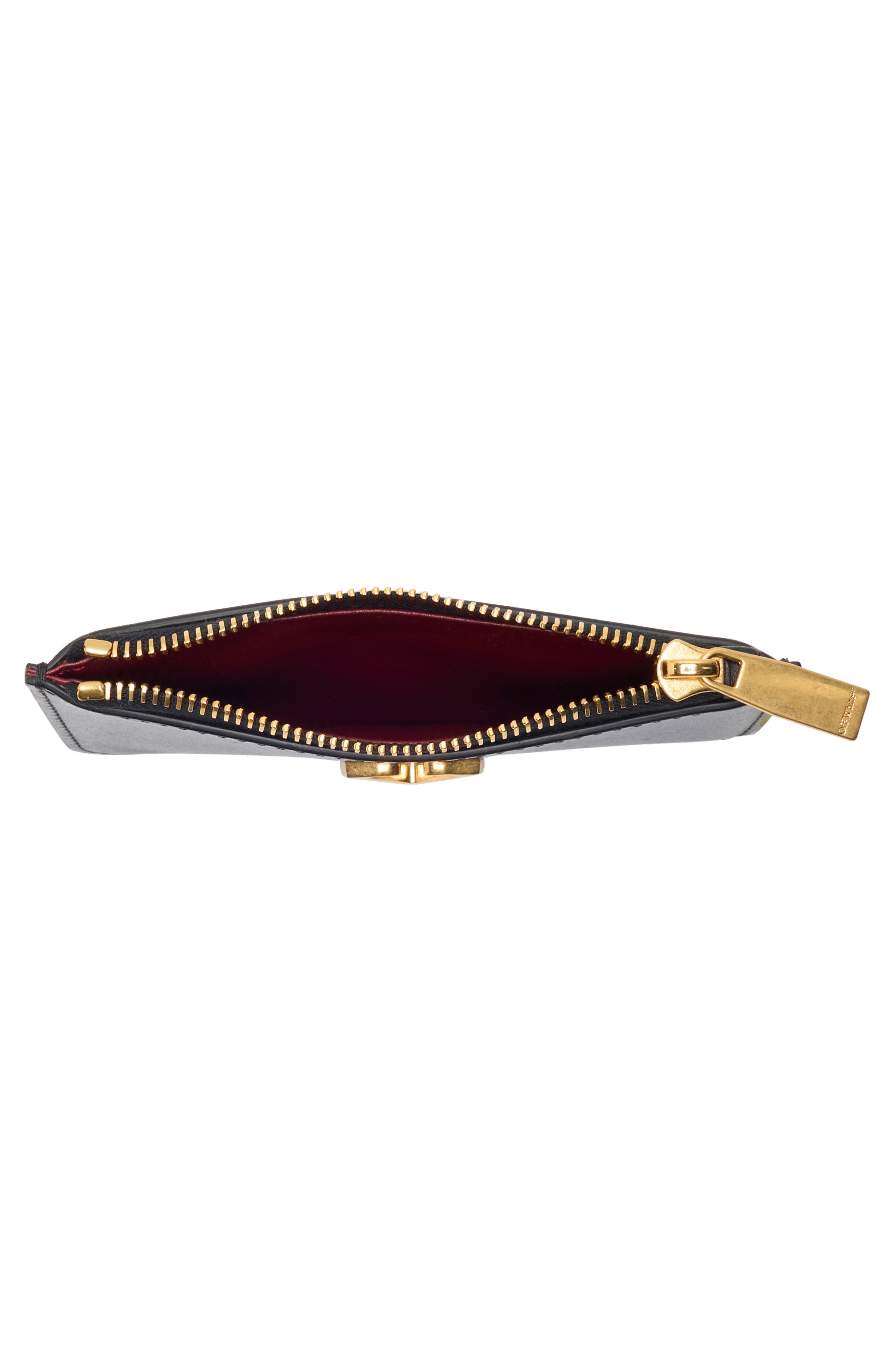 Off-White Jitney Zipped Leather Card Case (Women) | Nordstromrack