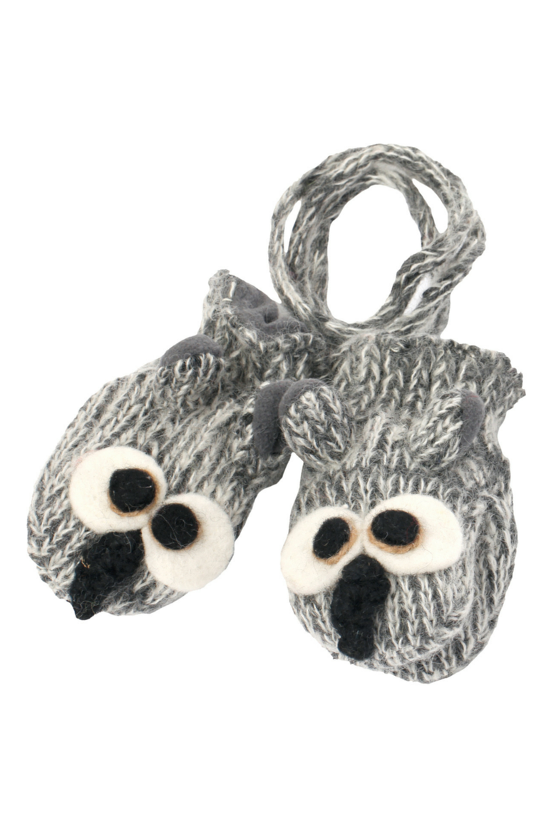 Owl3 Mittens, Main, color, Grey