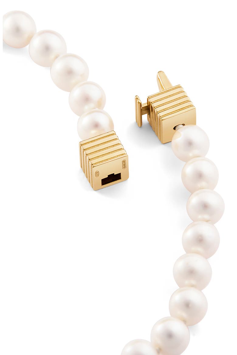 Kelly Cultured Pearl Necklace, Alternate, color, YELLOW GOLD