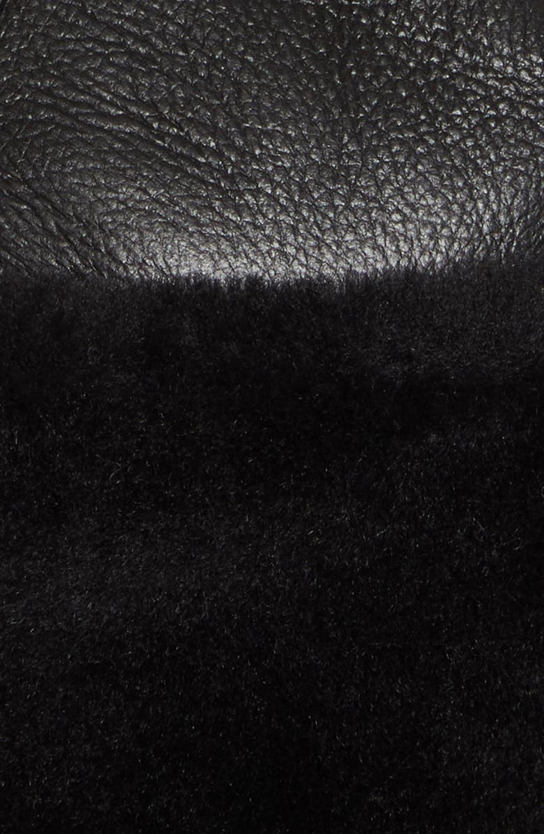 TOTEME Genuine Shearling Hat, Alternate, color, Black