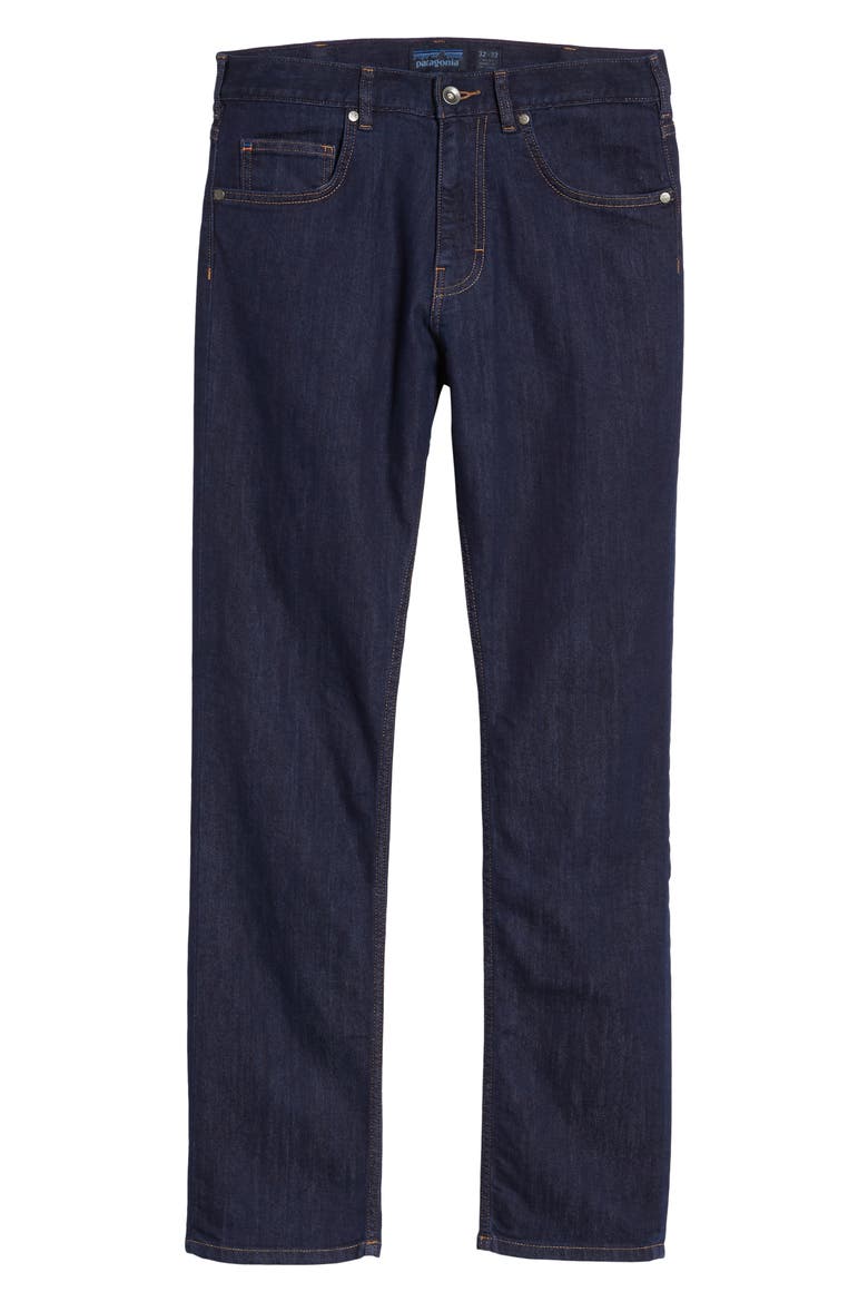 Straight Leg Performance Jeans, Alternate, color, DARK DENIM