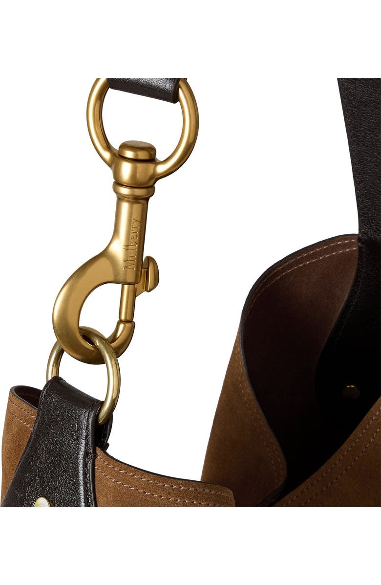 Mulberry Hackney Suede Shoulder Bag, Alternate, color,