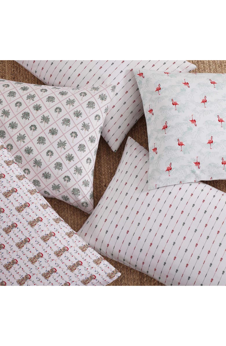 Tommy Bahama Palm Tree Trellis 200 Thread Count Cotton Percale Sheet Set, Alternate, color, White