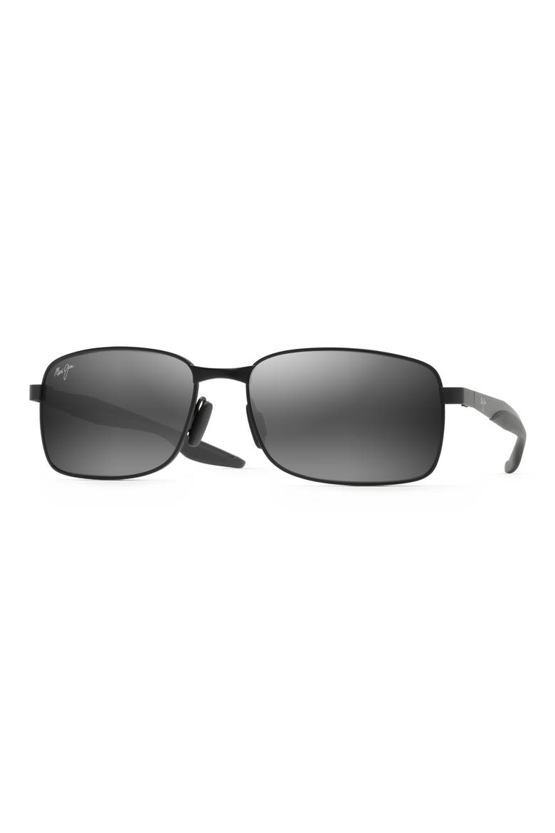Shoal 57mm Polarized Sunglasses, Main, color, BLACK