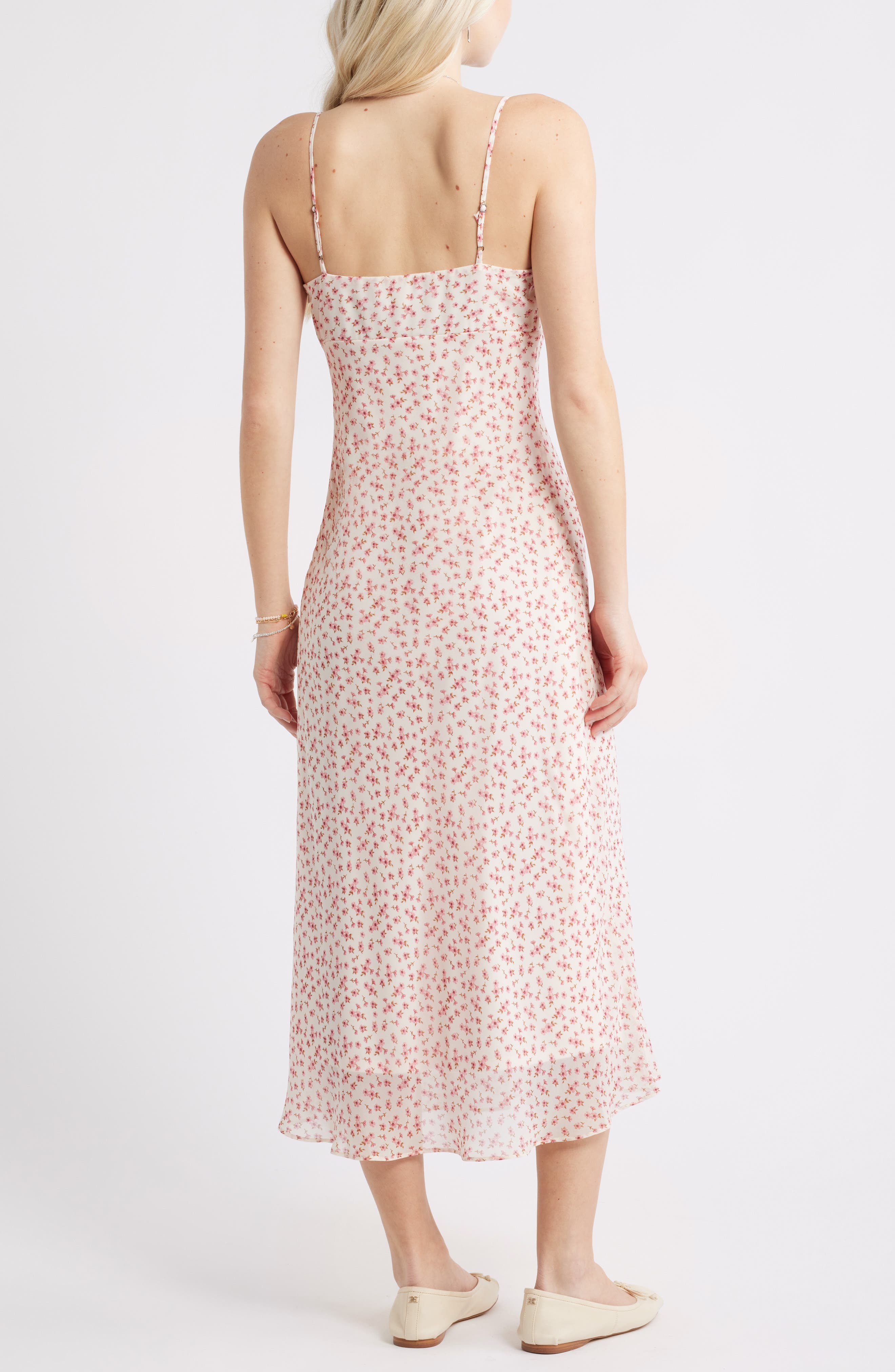 Tie Front Chiffon Midi Dress - image 4