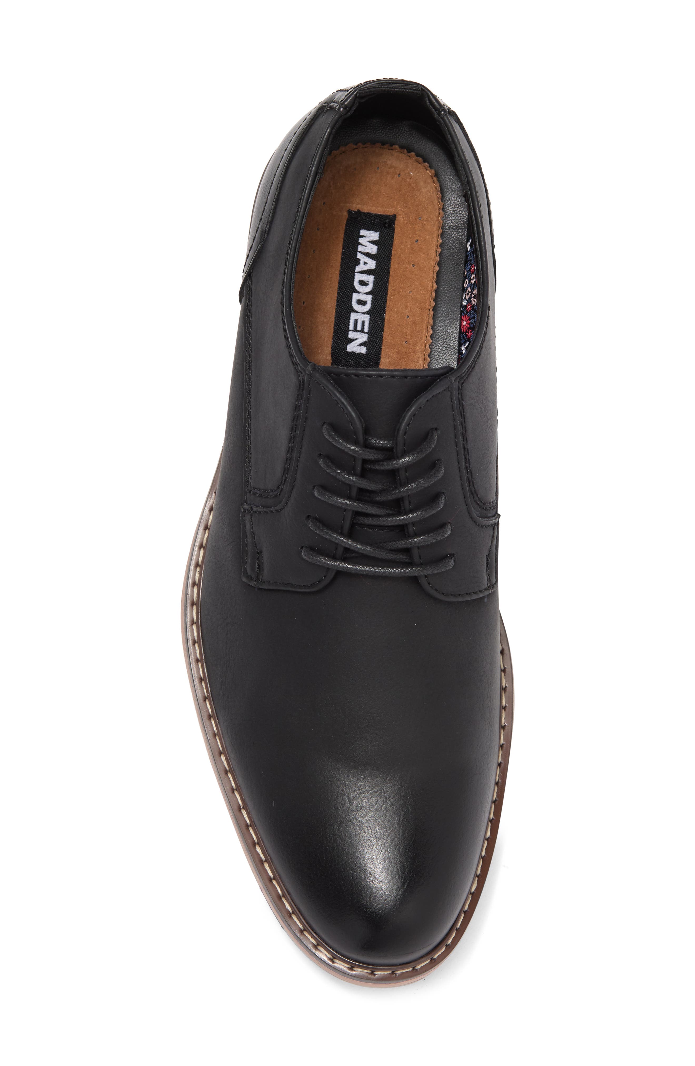 MADDEN Attern Plain Toe Derby, Alternate, color, Black Nubuck