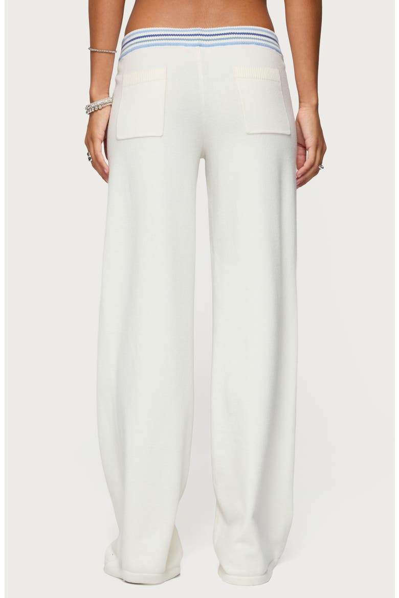 Miya Stripe Knit Pants, Alternate, color, WHITE