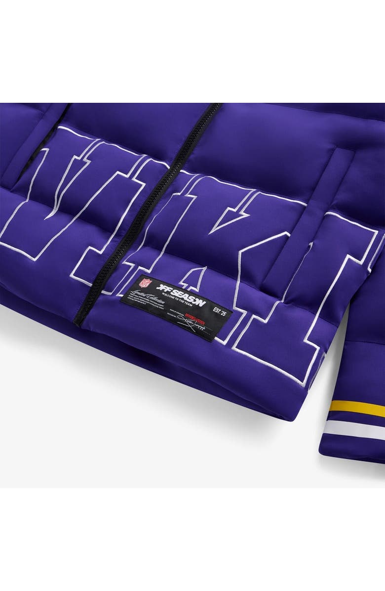 Off Season Unisex Purple Minnesota Vikings Team Puffer Jacket, Alternate, color, Purple