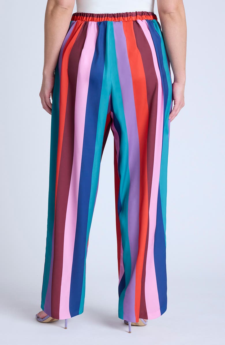 ELOQUII Print Pull-On Wide Leg Pants, Alternate, color, 