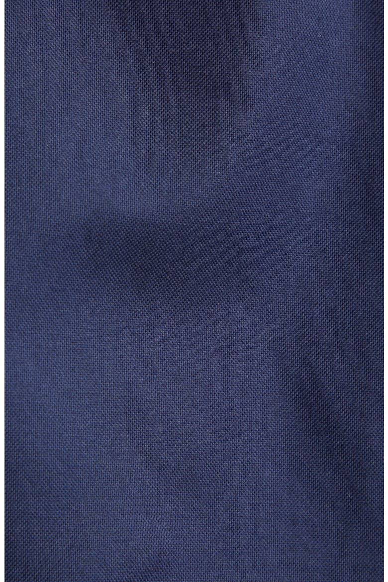 Monogram Embroidery Cotton Button-Down Shirt, Alternate, color, MARINE