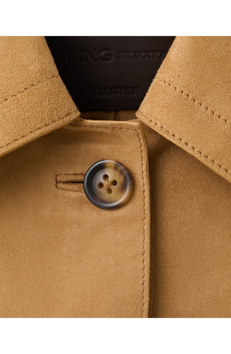 MANGO Suede Jacket, Alternate, color,