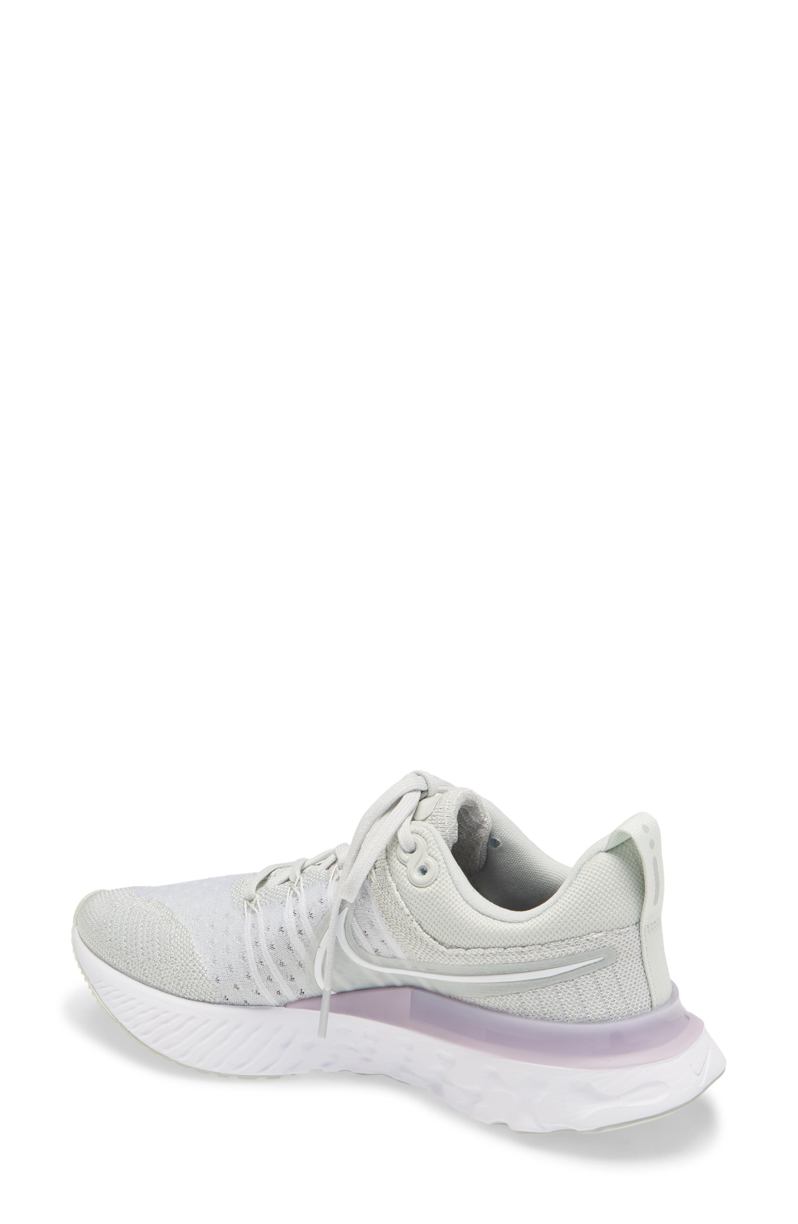 React Infinity Run Flyknit 2 Running Shoe, Alternate, color, LIGHT SILVER/ WHITE/ LILAC
