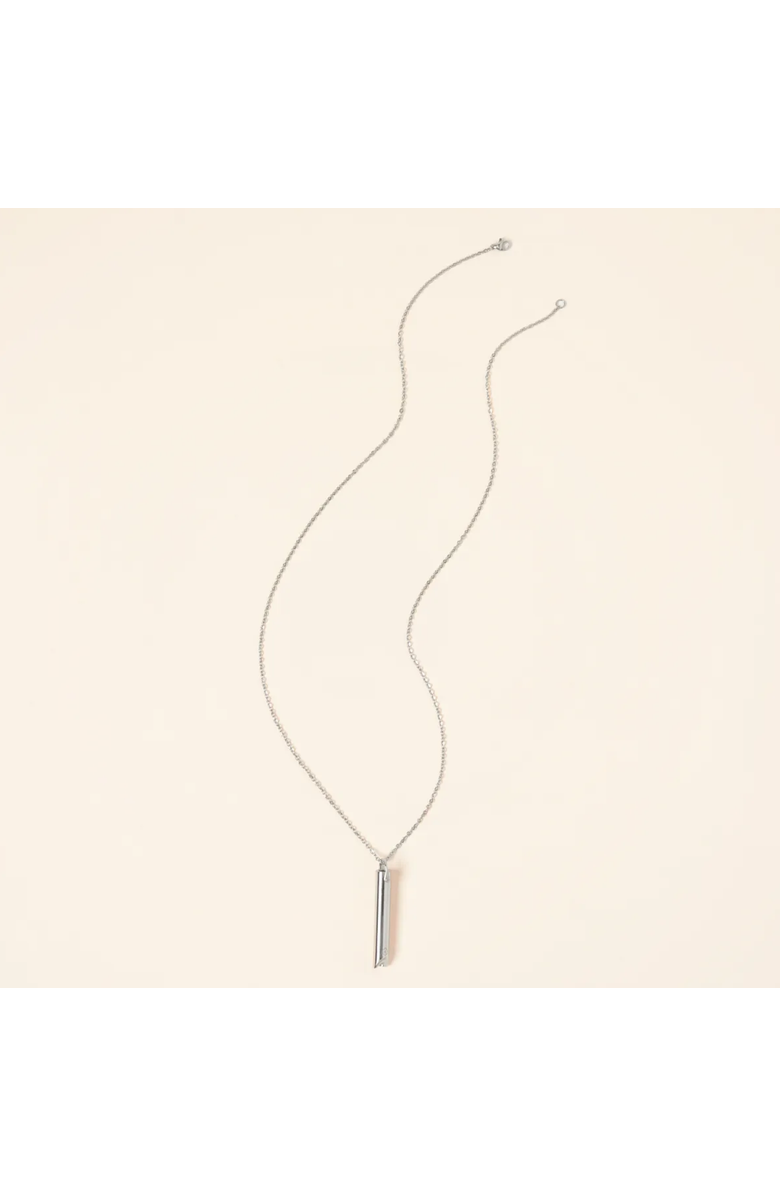 Uncommon Goods Mindful Breathing Necklace by Komuso Design, Alternate, color, Silver