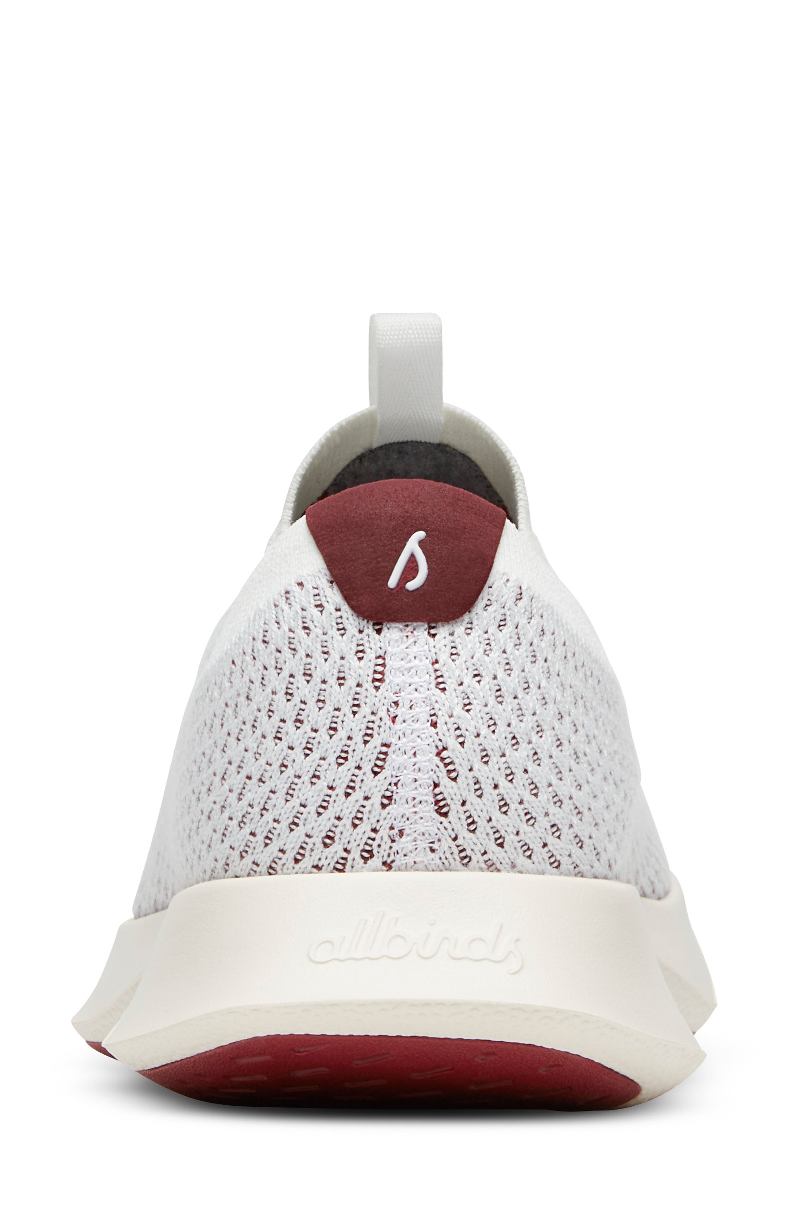 Allbirds Tree Dasher Relay Slip-On Sneaker, Alternate, color, Blizzard/ Thunder Red